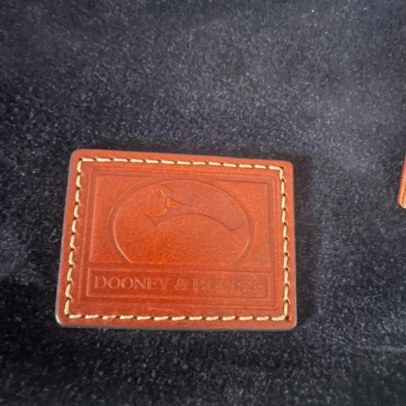 Dooney & Bourke Navy Suede Shoulder Bag - Picture 2 of 10